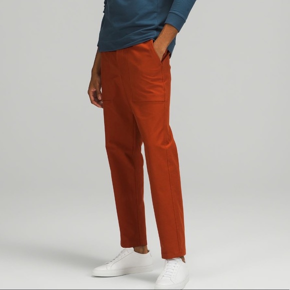LULULEMON NWT BOWLINE PANTS 30” UTILITECH IN AZTEC BRICK LARGE MEN’S - Picture 2 of 13